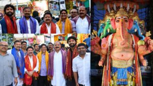 ‘Vedavyas’ Team Seeks Blessings of Khairatabad Ganesh